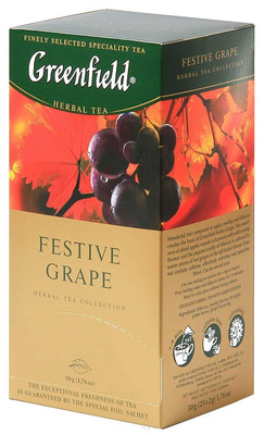 Чай травяной GREENFIELD "Festive Grape" 25 пак