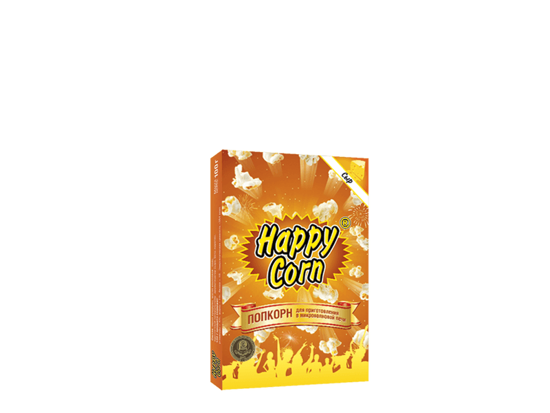 Попкорн HAPPY CORN сырный для микроволновой печи 100 г