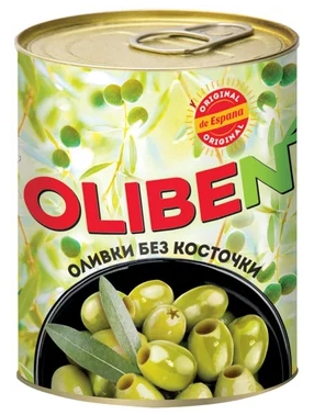 Оливки OLIBEN без косточек крупные 270 г