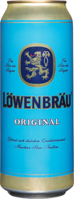 Пиво "Ловенбрау Оригинальное" светлое пастеризованное банка 0.45 л.