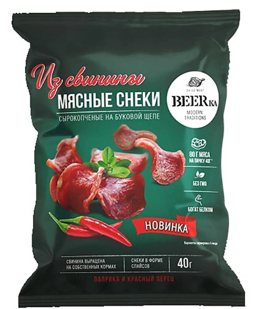 Мясной снек BEERKA из свинины 40 г