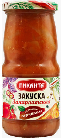 Закуска овощная ПИКАНТА Закарпатская 480 г