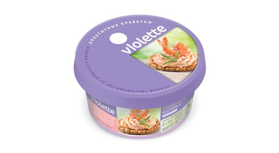 Сыр VIOLETTE "Аппетитные креветки" творожный 140 г 70%