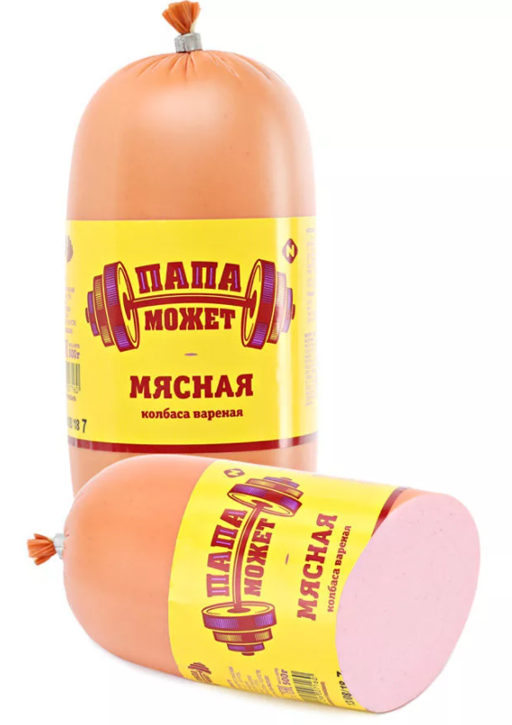 Колбаса ПАПА МОЖЕТ "Мясная" вареная 400 г