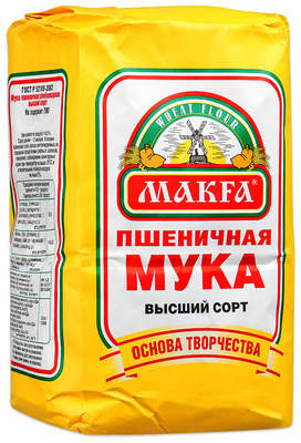 Мука МАКФА пшеничная высший сорт 2 кг