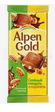 Шоколад ALPEN GOLD молочный с соленым миндалем и карамелью 85 г