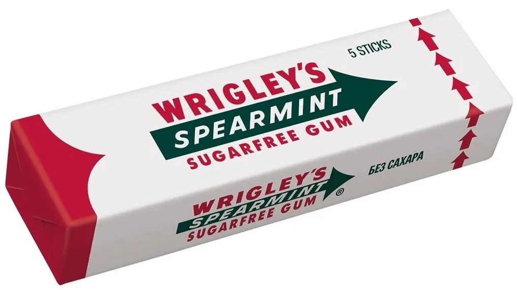 Жевательная резинка WRIGLEY`S SPEARMINT без сахара 13 г