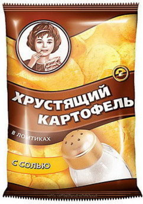 Чипсы ХРУСТЯЩИЙ КАРТОФЕЛЬ с солью 40 г