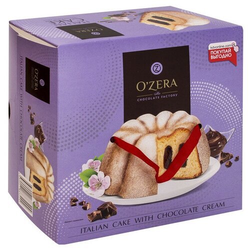 Кекс OZERA с шоколадным кремом 520 г