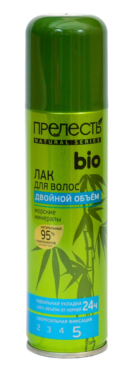 Лак для волос ПРЕЛЕСТЬ Bio "Морские минералы" двойной объем 250 мл