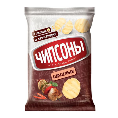 Чипсы ЧИПСОНЫ шашлык Россия 40 г
