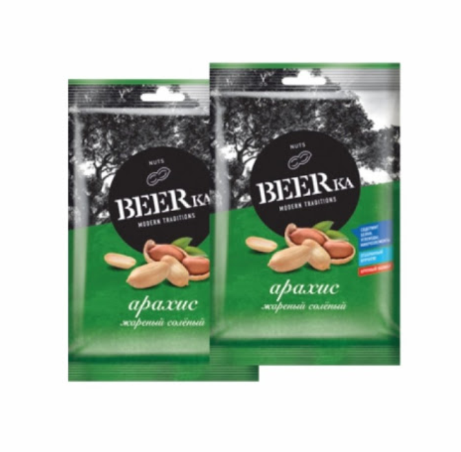 Арахис BEERKa жаренный соленый 30 г