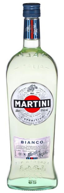 Ароматизированный виноградосодержащий напиток из виноградного сырья "Martini Bianco" сладкий белый 0.5 л.