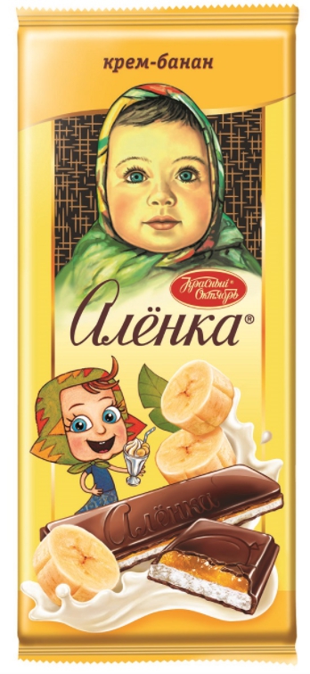 Шоколад КРАСНЫЙ ОКТЯБРЬ "Аленка" крем-банан 87 г