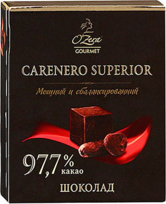 Шоколад OZERA "Carenero superior" горький 90 г