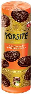 Печенье FORSITE с шоколадно-ореховым вкусом 208 г