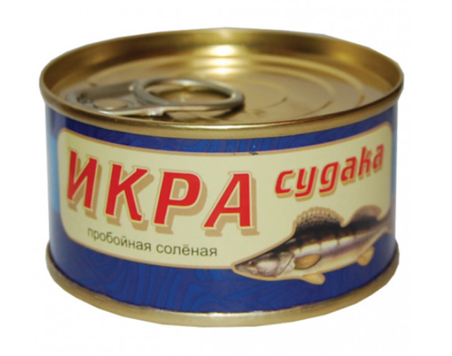 Икра АВИСТРОН судака пробойная соленая 120 г
