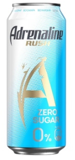 Напиток энергетический ADRENALINE Zero Sugar Silver Energy 0.449 л