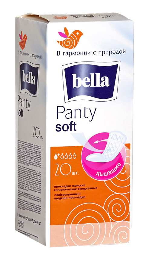 Прокладки ежедневные Bella Panty Soft дышащие уп.20