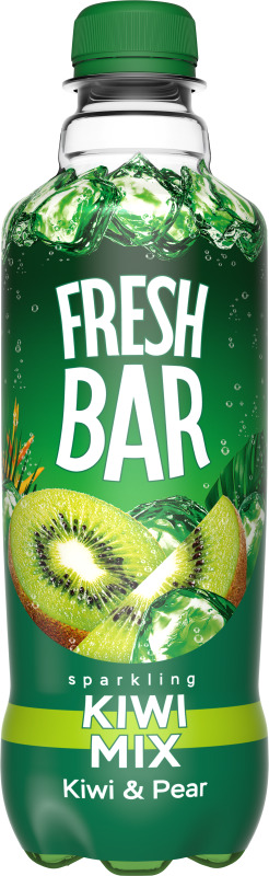 Напиток   FRESH BAR  "Kiwi Mix" сильногазированный  0.48 л