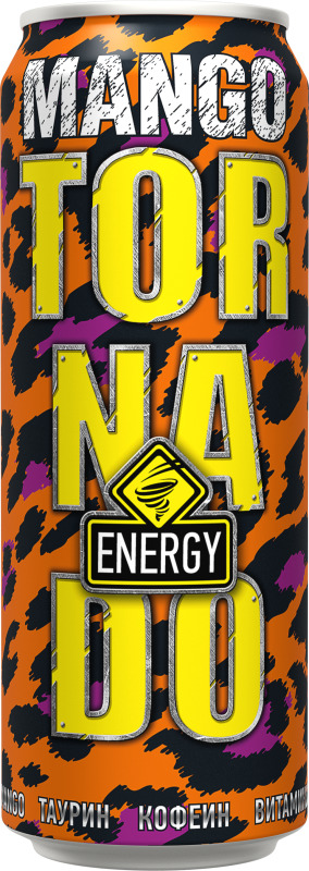 Напиток энергетический TORNADO ENERGY Mango 0.45 л
