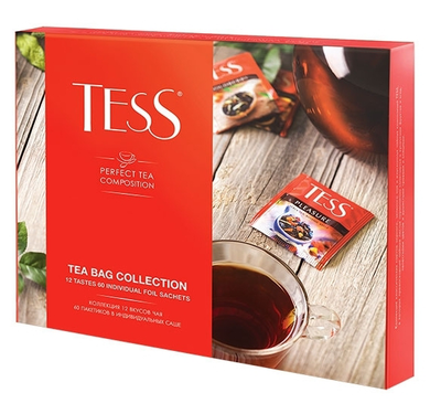 Чайный набор TESS Ассорти 12 вкусов 60 пакетиков
