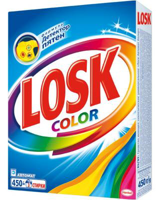 Порошок стиральный LOSK "Color" автомат 450 г