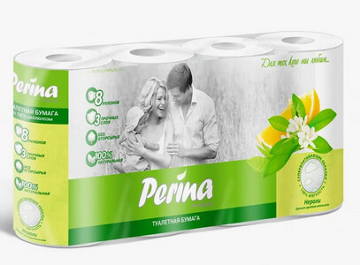 Бумага туалетная PERINA "Neroli" трехслойная 6 шт