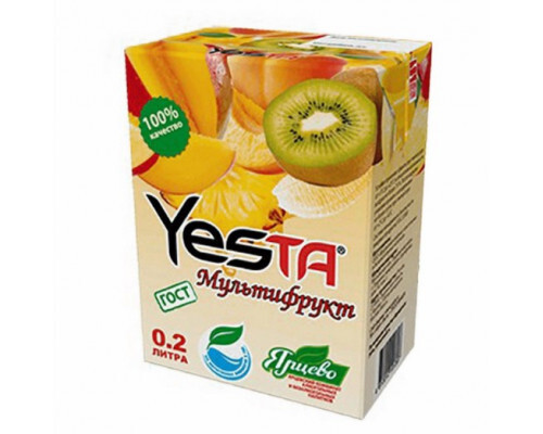 Нектар YESTA апельсин 0.2 л