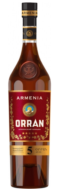 Коньяк армянский ординарный пятилетний "ОРРАН"