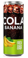 Напиток FRESH BAR "Cola Banana" сильногазированный 0.45 л ж/б