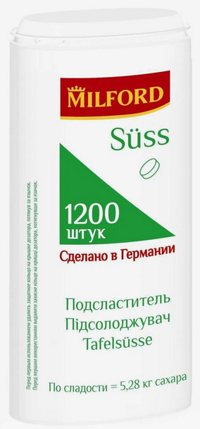 Подсластитель MILFORD suss табл. уп.1200