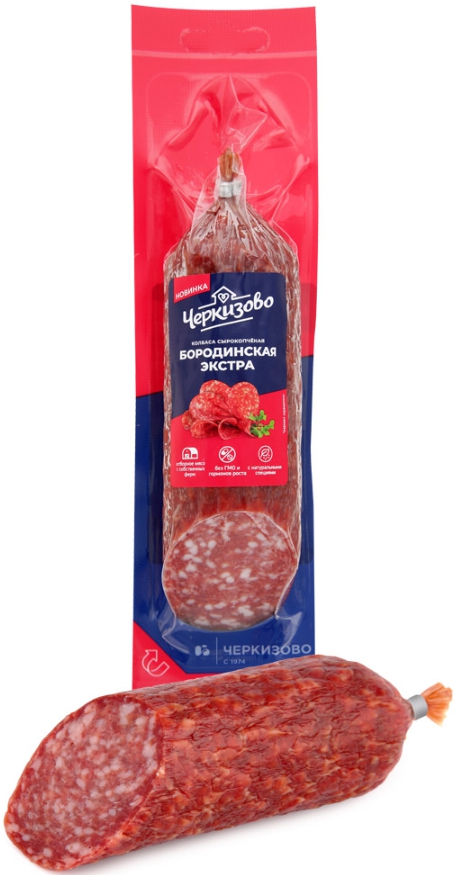 Колбаса ЧЕРКИЗОВО "Бородинская Экстра" сырокопченая 200 г