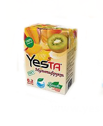 Сок  Мультифруктовый нектар "YESTA" 0,2 л