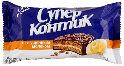Печенье KONTI "Супер-контик" со сгущенным молоком 100 г