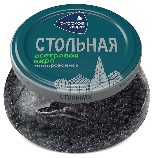 Икра РУССКОЕ МОРЕ "Стольная" осетровая имитированная 100 г